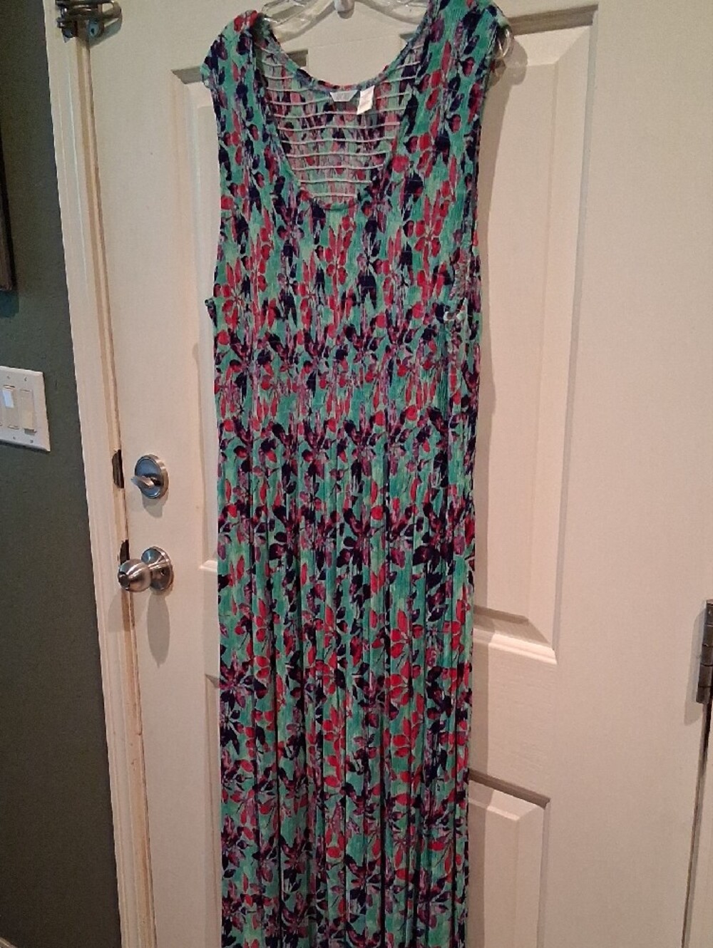 Kaktus 2x Maxi Dress- Teal, Pink & Purple - Picture 5 of 6